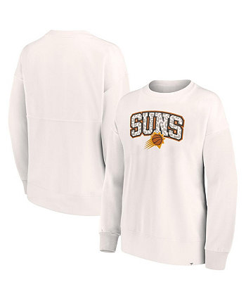 Женский пуловер с леопардовым принтом в тон белого цвета Phoenix Suns Fanatics