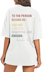 You Matter to The Person Behind Me Tshirt Mental Health Awareness Shirt for Women Kindness Casual Graphic Tees Tops Wrenpies