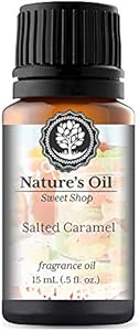 Salted Caramel Fragrance Oil (15ml) for Diffusers, Soap Making, Candles, Lotion, Home Scents, Linen Spray, Bath Bombs, Slime Nature's Oil