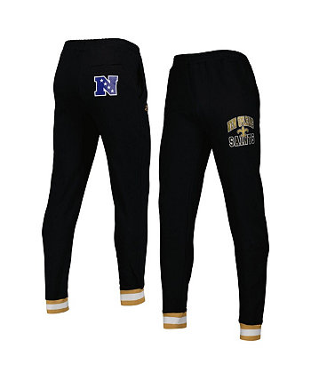Мужские черные флисовые брюки-джоггеры New Orleans Saints Blitz Starter