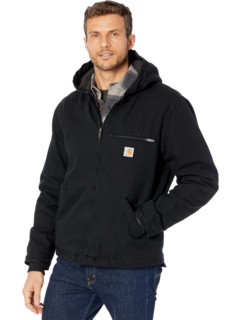 OJ392 Куртка с капюшоном на подкладке из шерпы с потертой уткой Carhartt