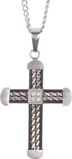 Ожерелье с крестом из нержавеющей стали для мужчин в английской прачечной American Exchange