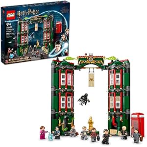 LEGO Harry Potter The Ministry of Magic 76403 Modular Model Building Toy with 12 Minifigures and Transformation Feature, Collectible Wizarding World Gifts Lego