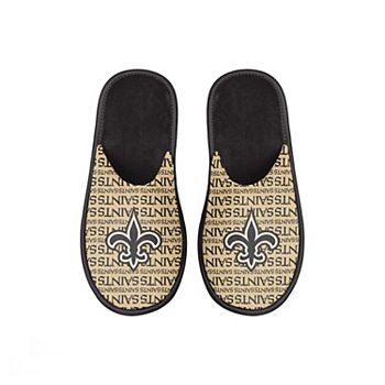 Детские тапочки FOCO New Orleans Saints Scuff Wordmark Unbranded