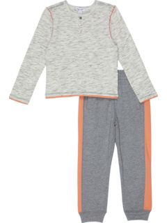 Space Dye Long Sleeve Top & Pants Set (Toddler/Little Kids/Big Kids) Splendid Littles