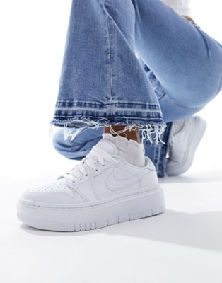 Белые низкие кроссовки Nike Air Jordan 1 Jordan