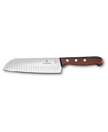 Нож Сантоку из нержавеющей стали длиной 6,7 дюйма с деревянной ручкой Victorinox