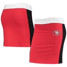 Women's Refried Apparel Scarlet San Francisco 49ers Sustainable Short Skirt Refried Apparel