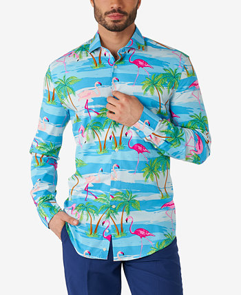 Мужская классическая рубашка Flaminguy Tropical Flamingo Big and Tall OppoSuits