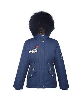Little and Big Girls' Parka Jacket with Insulated Hood Rokka&Rolla