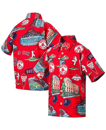 Boys Youth Red Boston Red Sox Scenic Button-Up Shirt Reyn Spooner