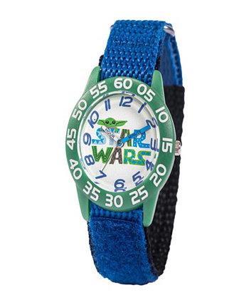 Disney Star Wars Child для мальчиков, пластиковые часы с синим нейлоновым ремешком, 32 мм Ewatchfactory