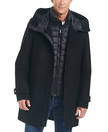 Мужское шерстяное пальто три в одном Vince Camuto
