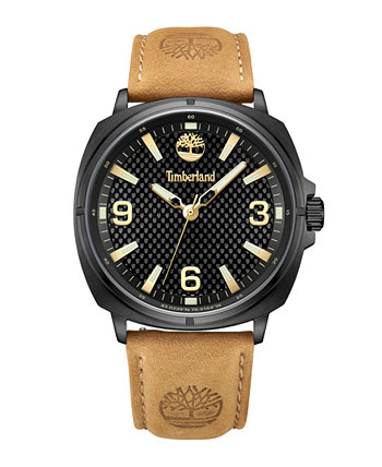 Мужские часы Bailard Wheat с ремешком из натуральной кожи, 44 мм Timberland