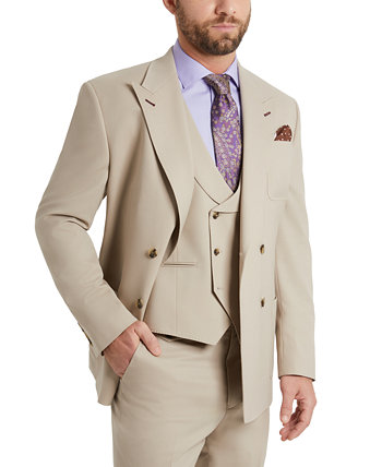 Мужской светло-коричневый пиджак классического кроя Tayion Collection