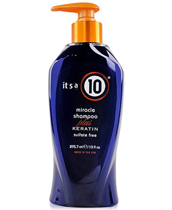 Miracle Shampoo Plus с кератином, 10 унций, от PUREBEAUTY Salon & Spa ITS A 10
