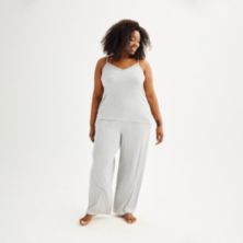 Плюс размер Sonoma Goods For Life® Комплект из майки и пижамных брюк с кружевной отделкой SONOMA