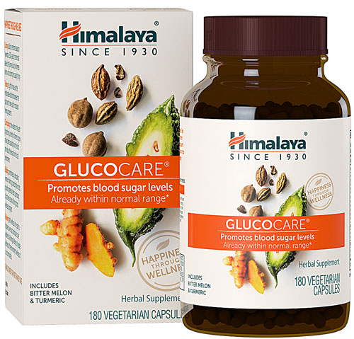 GlucoCare®, 180 вегетарианских капсул Himalaya