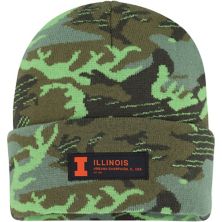 Men's Nike Camo Illinois Fighting Illini Veterans Day Cuffed Knit Hat Nitro USA