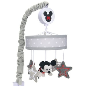 Lambs & Ivy Disney Baby Magical Mickey Mouse Musical Baby Crib Mobile - Gray Lambs & Ivy