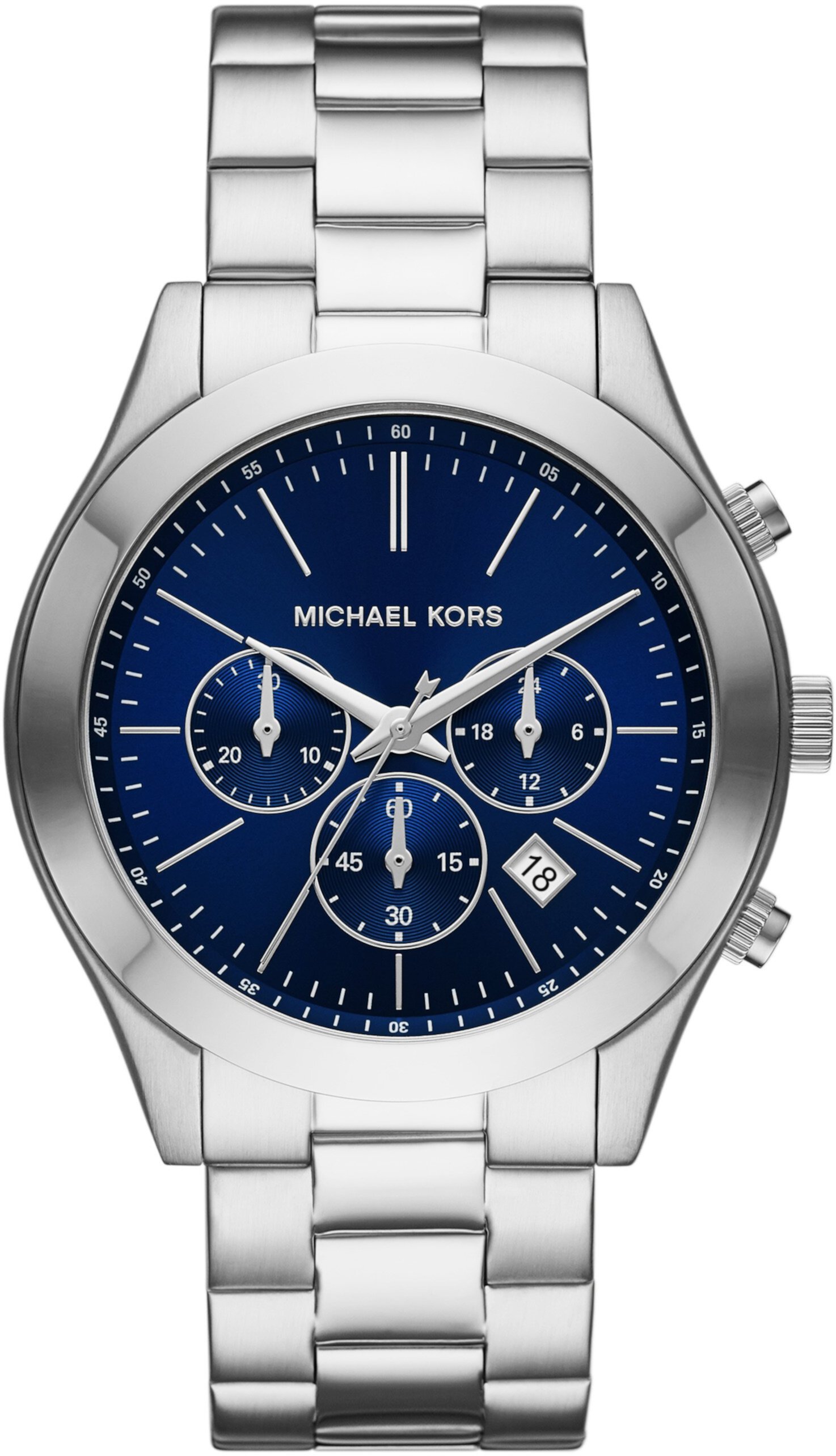 MK8917 - Тонкие часы с хронографом из нержавеющей стали для подиума Michael Kors