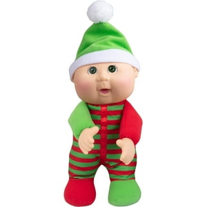 Cabbage Patch Kids Cutie Kane The Christmas Elf - Collectible, Adoptable Baby Doll Toy - Great for Girls and Boys - 9" Jazwares