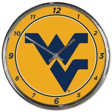 WinCraft West Virginia Mountaineers Chrome Wall Clock Unbranded