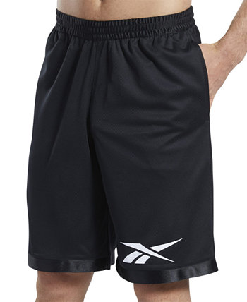 Мужские баскетбольные шорты стандартной посадки из сетки с логотипом Reebok