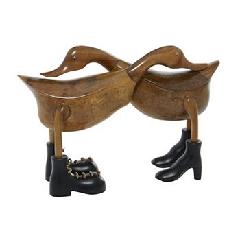 Stella & Eve Duck Wood Sculpture Table Decor Stella & Eve