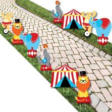Big Dot of Happiness Carnival - Step Right Up Circus - Lawn Outdoor Party Yard Decor 10 Pc Big Dot of Happiness