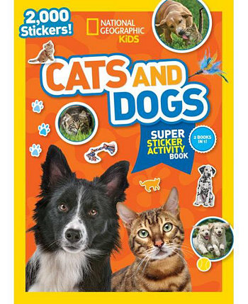 Супернаклейка National Geographic Kids «Кошки и собаки» от National Geographic Kids Barnes & Noble