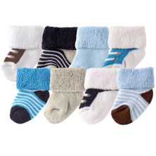 Махровые носки Luvable Friends для новорожденных мальчиков и малышей, сине-коричневые Luvable Friends