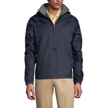 Men's Lands' End School Uniform Fleece-Lined Rain Jacket Lands' End