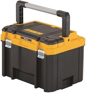 DEWALT TSTAK Tool Box, Deep, Long Handle, Extra Large Design, Fixed Divider for Tool Organization, Water and Debris Resistant (DWST17814) Dewalt