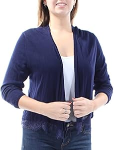 Tommy Hilfiger Women's Shrug With Lace Hem Tommy Hilfiger