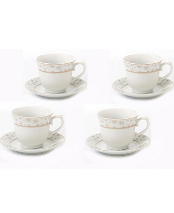 Цветочный чайно-кофейный набор, 8 предметов Lorpen