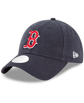 Женская темно-синяя регулируемая кепка Boston Red Sox Team Logo Core Classic 9TWENTY New Era