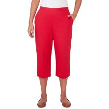 Petite Alfred Dunner Midrise Twill Capri Pants Alfred Dunner