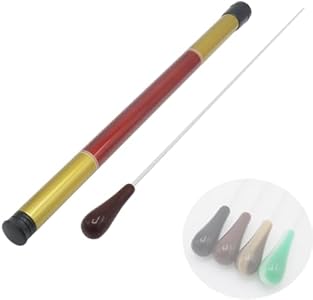 CashBeat 15 Inch Resin Handle Music Conducting Baton with Case, Lightweight Orchestra Conductor Baton for Choral Symphony Concert, Ideal for Music Directors, Singing Leaders & Band Conductors CashBeat