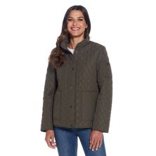 Женская стеганая куртка Modern Barn с ромбовидными узорами и узором Weathercast Weathercast