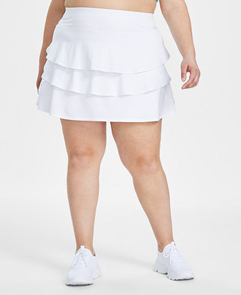 Активная короткая юбка больших размеров с воланами, созданная для Macy's ID Ideology