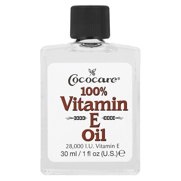 100% масло с витамином Е, 28 000 МЕ, 1 жидкая унция (30 мл) Cococare