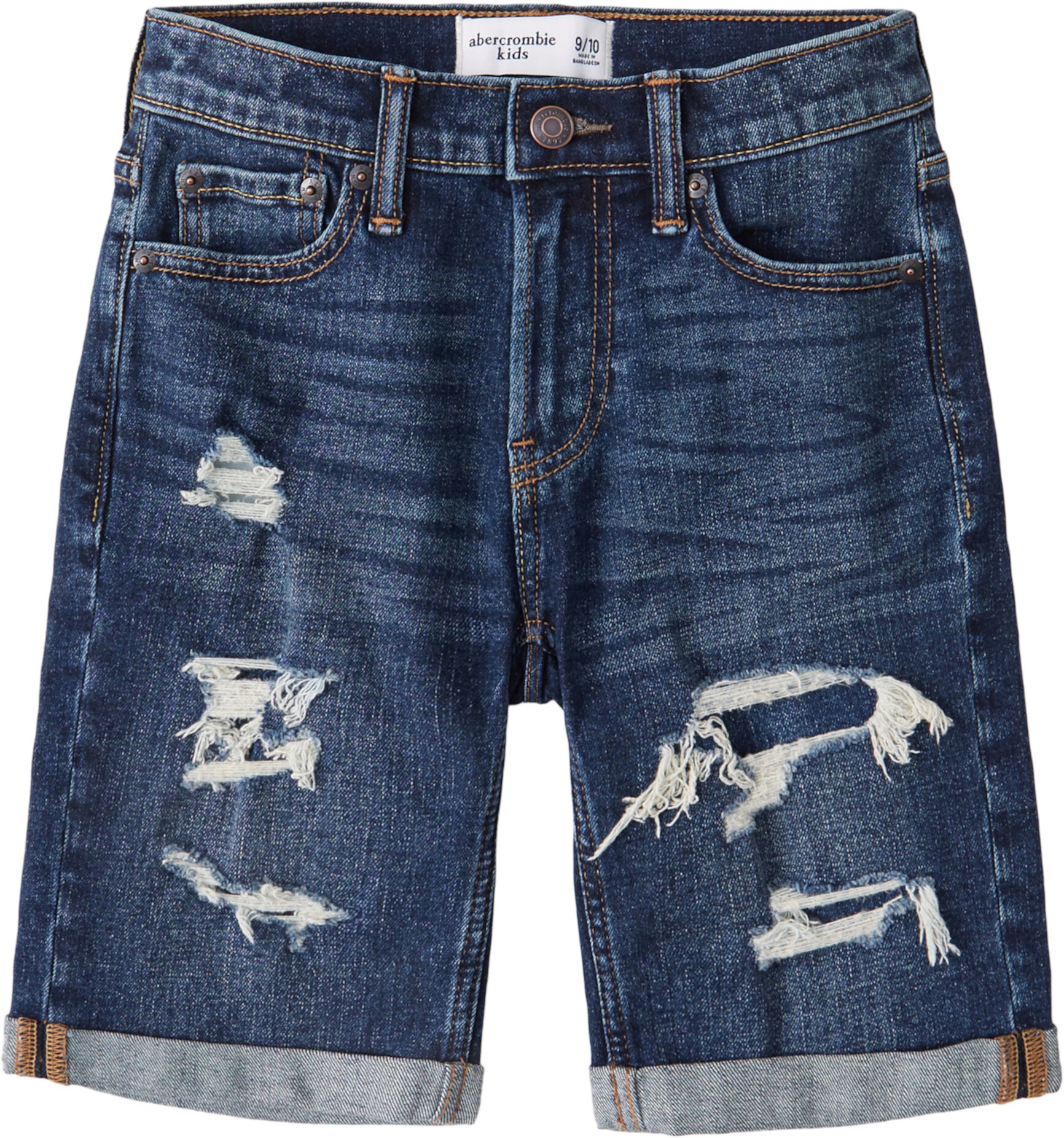 Джинсовые шорты Rolled Destroy (для детей младшего и школьного возраста) Abercrombie kids