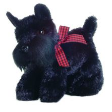 Aurora Small Black Mini Flopsie 8&#34; Scotty Adorable Stuffed Animal Aurora
