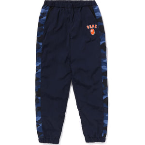 COLOR CAMO BLOCK TRACK PANTS LOOSE FIT KIDS BAPE