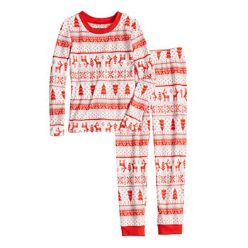 Детский комплект пижам из 2-х предметов Jammies For Your Families с узором «Леденцы» для детей 4-14 лет Jammies For Your Families