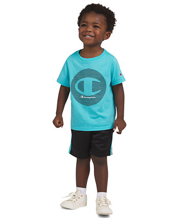 Toddler Boys Logo Graphic T-Shirt & Shorts, 2 Piece Set Champion