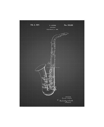 Картина на холсте "Conn A Melody Saxophone" Коула Бордерса - 32 "x 24" x 2 " Trademark Innovations