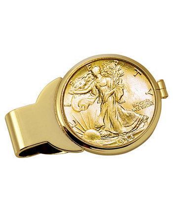Зажим для монет с золотым слоем и серебром American Coin Treasures