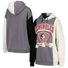 Women's Gameday Couture Black Florida State Seminoles Hall of Fame Colorblock Pullover Hoodie Gameday Couture